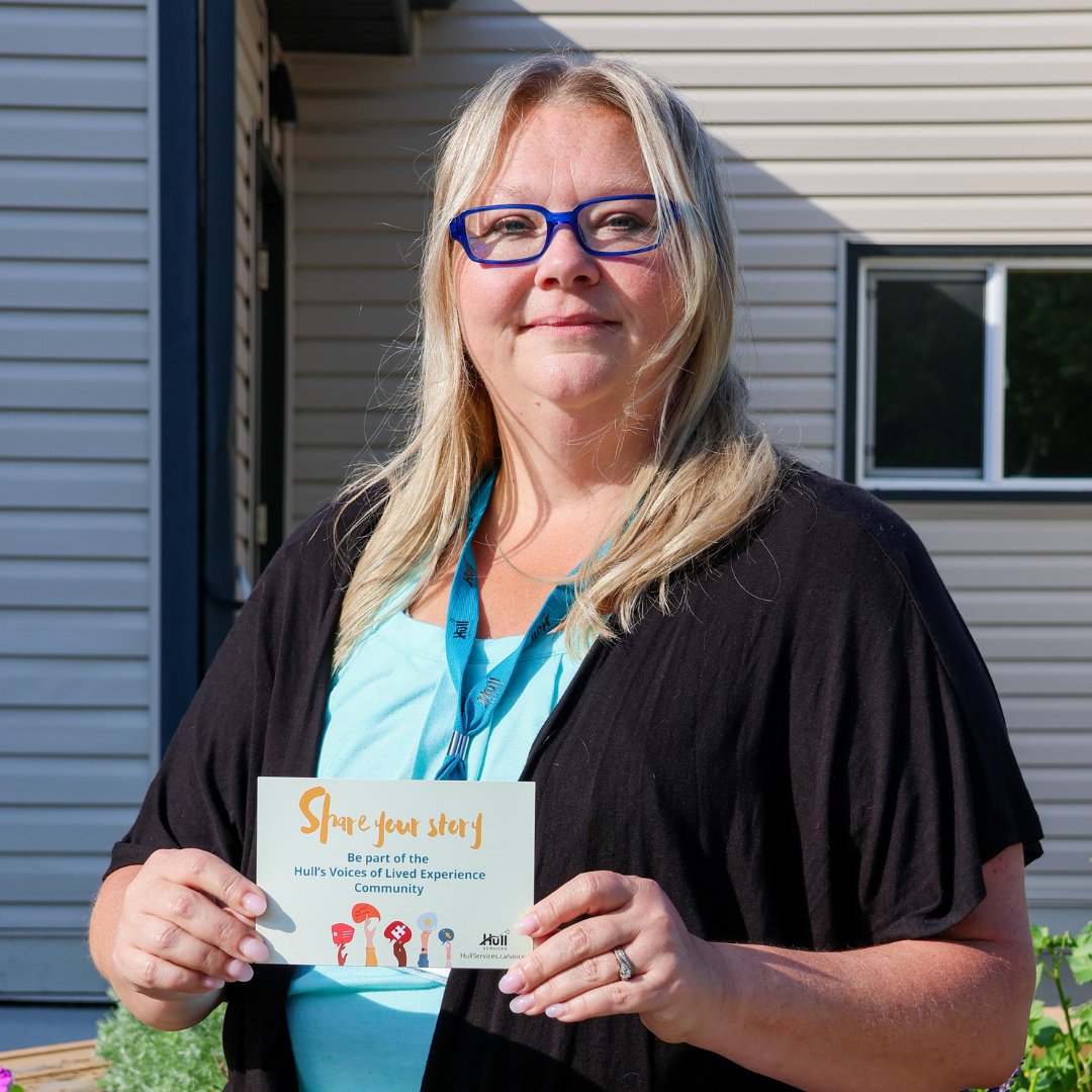 Hull Services (@hullcalgary) on Twitter photo Sharing YOUR story can help break down barriers and positively shape how we communicate, connect & work with those needing support in the future💙
It’s confidential. Contact Hull's Voices Liaison, Christina Sackett @ 403-542-7897 or csackett@hullservices.ca to learn more. Sharing YOUR story can help break down barriers and positively shape how we communicate, connect & work with those needing support in the future💙
It’s confidential. Contact Hull's Voices Liaison, Christina Sackett @ 403-542-7897 or csackett@hullservices.ca to learn more.