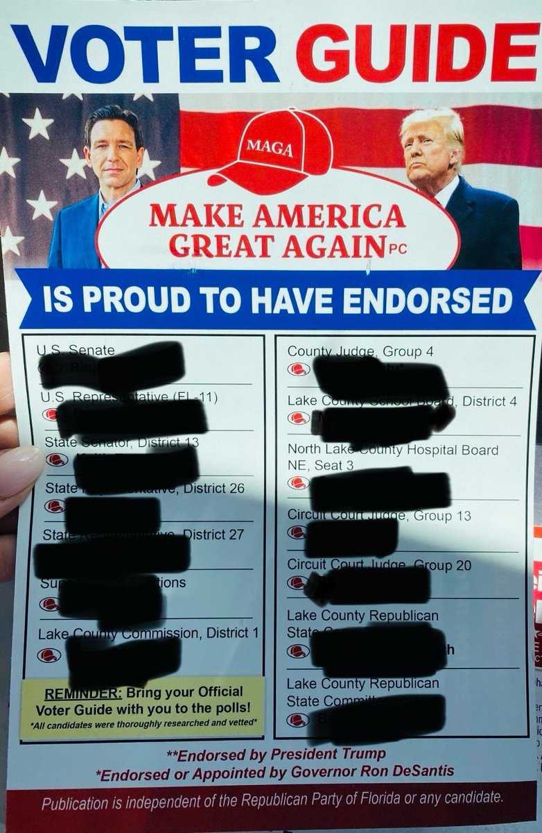 AnthonySabatini's tweet photo. JUST IN—As Chairman of the Lake County Republican Party, we will be suing liberal consultant Anthony Pedicini, Eric Robinson, and their political committee for the unlawful theft of our Lake County GOP logo on their fake voter guide.

The person who constructed the “voter guide” is pictured in the photo below wearing the Gay Pride T-shirt (Pedicini)👇

WATCH OUT for the fake “Voter Guide” using the word MAGA PC in its title—it’s actually run by left-wing Democrat friendly interests seeking to meddle in GOP primaries to elect liberal “pro-open border” Romney-style Republicans.  If you receive it in the mail—trash it.