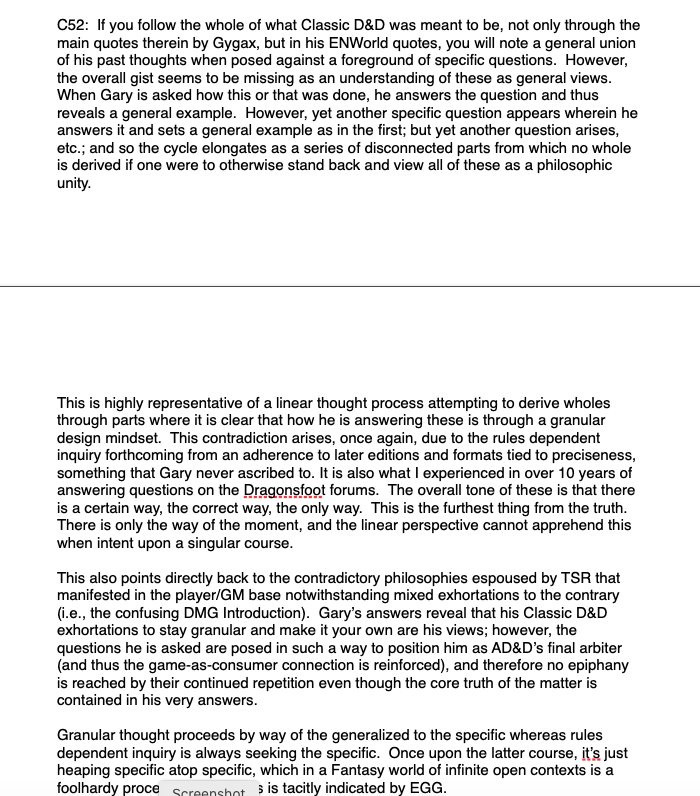 threelinestudio's tweet image. New Ethos in Game Design, commentary. ©21012-2024 RJKuntz.  Gary Gygax's general designers views.