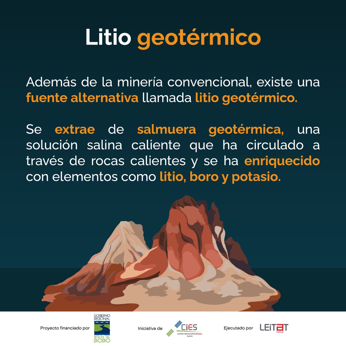 CIES_BIOBIO's tweet photo. 🚀🌍 ¡Descubre cómo la #tecnologíasatelital está transformando diversas industrias! En #CIESBiobío, te mostramos cómo se utiliza en la exploración y gestión del #litio ⛏ .

Para conocer + usos de la tecnología satelital, puedes ingresar a nuestra web: https://t.co/rbsHm7zJtE https://t.co/gc3JL7bucF
