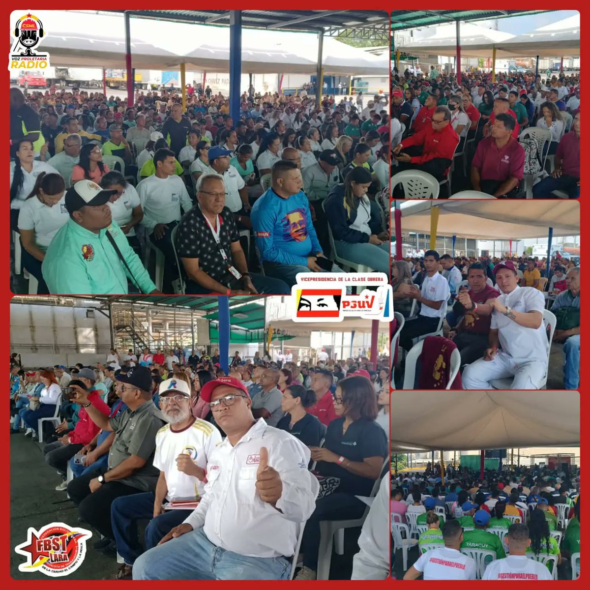 cbolivariana's tweet photo. #19Jul
Cabudare/Lara
Entidad de trabajo Lácteos Los Andes, "Acto de entrega de Certificados de Registro de Los CPTs".
Con participación de nuestra #FBST- Lara; el Vicepresidente de la #CBST, @brauliojirajara y el Ministro del Trabajo, Alexis Corredor, entre otros. https://t.co/c4LxllziWI
