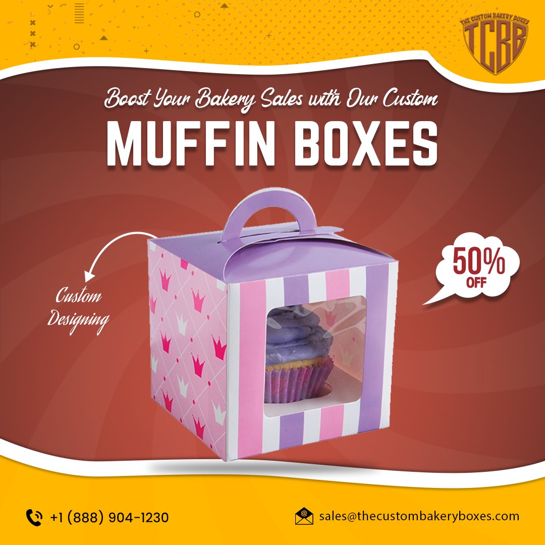 custombakerybox's tweet image. Find the perfect custom muffin boxes for your bakery business.
thecustombakeryboxes.com/.../custom-muf…
𝐂𝐨𝐧𝐭𝐚𝐜𝐭 𝐮𝐬
+𝟏 (𝟖𝟖𝟖) 𝟗𝟎𝟒 𝟏𝟐𝟑𝟎
𝘀𝗮𝗹𝗲𝘀@𝘁𝗵𝗲𝗰𝘂𝘀𝘁𝗼𝗺𝗯𝗮𝗸𝗲𝗿𝘆𝗯𝗼𝘅𝗲𝘀.𝗰𝗼𝗺
#thecustombakeryboxes #muffinbox #TheIT #BlackRock #USA #business #BETTERMAN