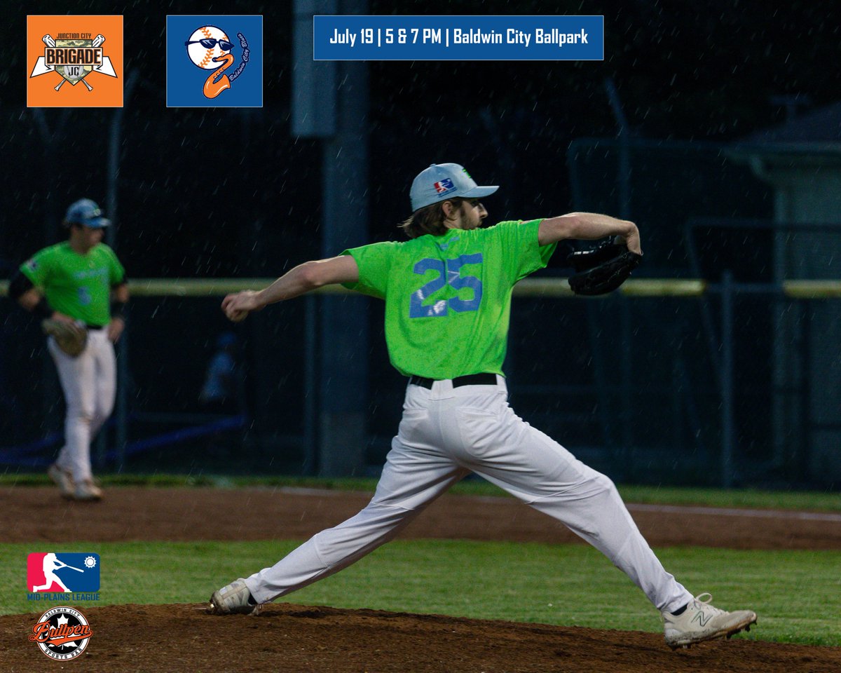 Baldwin City Blues (@mplblues) on Twitter photo Regular season home finale, lets play two!
vs <a href="/JcBrigade/">Junction City Brigade Baseball</a>
⏰ 7 PM
🏟 Baldwin City Ballpark
🎟 $5, free for Baldwin City residents
📺 (G1) rb.gy/3ljmdr
📺 (G2) rb.gy/6ycaul
📊rb.gy/hu1euh
#rollblues
(Photo credit: The Rally Studio) Regular season home finale, lets play two!
vs <a href="/JcBrigade/">Junction City Brigade Baseball</a>
⏰ 7 PM
🏟 Baldwin City Ballpark
🎟 $5, free for Baldwin City residents
📺 (G1) rb.gy/3ljmdr
📺 (G2) rb.gy/6ycaul
📊rb.gy/hu1euh
#rollblues
(Photo credit: The Rally Studio)