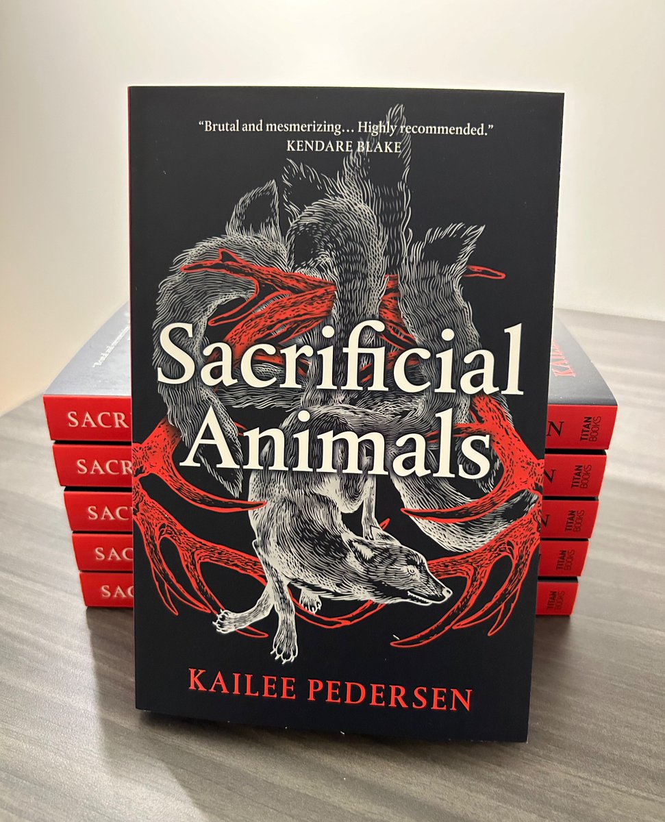 Kailee Pedersen (kaileepedersen.bsky.social) (@kaileepedersen) on Twitter photo Obsessed with these gorgeous SACRIFICIAL ANIMALS paperbacks from <a href="/TitanBooks/">Titan Books</a>! 🦊👻 Thank you to <a href="/KendareBlake/">Kendare Blake</a> for the amazing blurb too 💛 Obsessed with these gorgeous SACRIFICIAL ANIMALS paperbacks from <a href="/TitanBooks/">Titan Books</a>! 🦊👻 Thank you to <a href="/KendareBlake/">Kendare Blake</a> for the amazing blurb too 💛