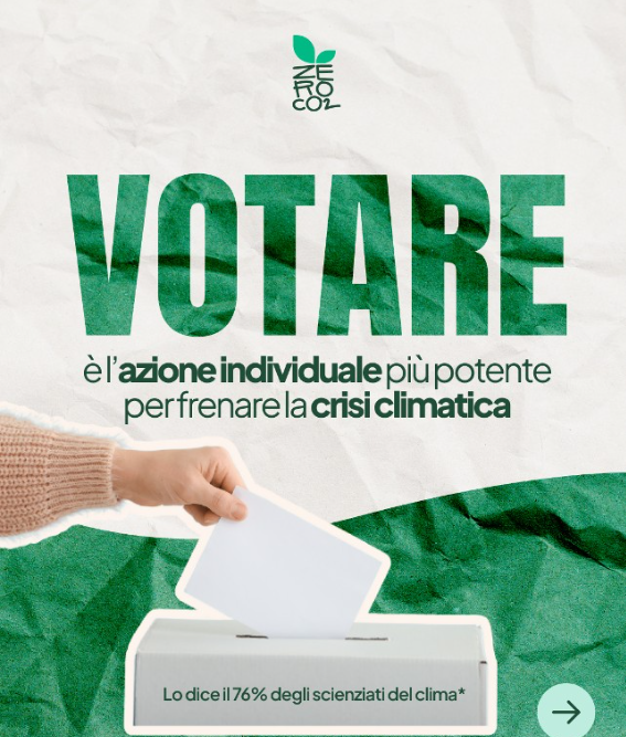 ZeroCo2's tweet photo. 🗳️ Votare per il clima è l'azione più potente a livello individuale. 

A dirlo non siamo (solo) noi, ma i 380 ricercatori ed esperti del IPCC che hanno partecipato al Guardian survey of climate experts condotto recentemente dal The Guardian. https://t.co/7DEMUziZN0