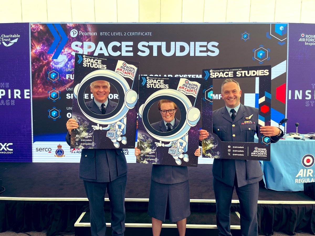 aircadets's tweet image. Today we launched our SPACE Studies BTEC at @airtattoo - it’s the first of its kind in the UK. Very exciting times for the organisation & our cadets. We had the honour of @cabster3560 being in the audience and Wg Cdr Jill Matterface spoke to @BBCWiltshire @BBCGlos #RIAT2024