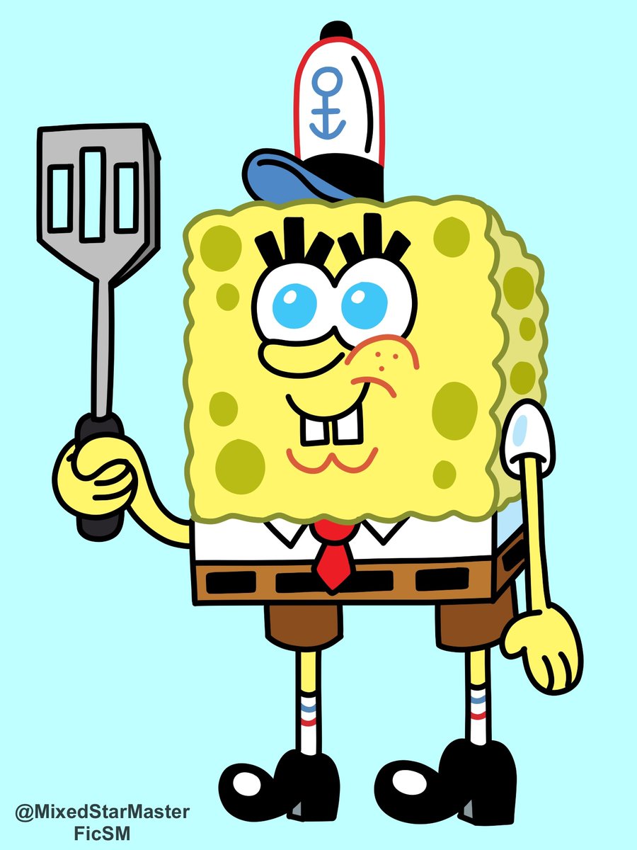 MixedStarMaster's tweet photo. Thinks out that I haven't been doing some fun drawings in a while. So, here's one!

Yup, this is everyone's favorite sponge, SpongeBob SquarePants! ❤️ https://t.co/sklmggIrHw