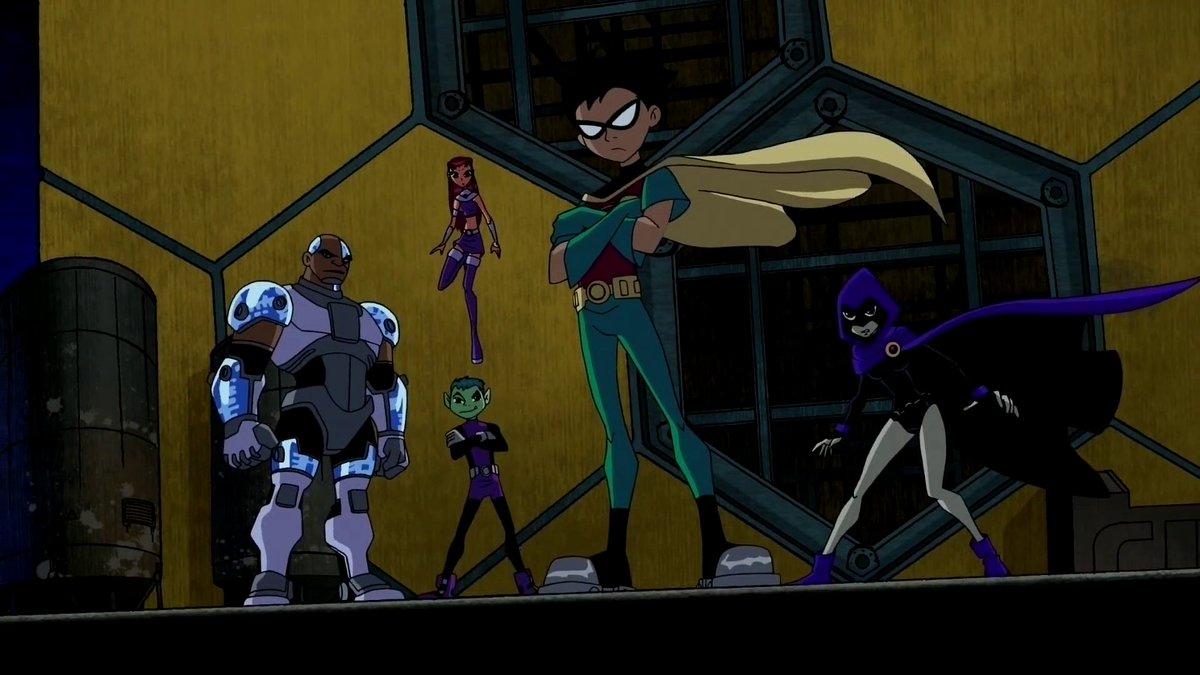 worldsfinest's tweet photo. Happy anniversary, Titans! The beloved Teen Titans animated series debuted on this day (July 19) in 2003 with "Final Exam!" A massive and influential hit, this series holds up strong thanks to its frequently stunning animation, great writing and addictively fun tone! #TeenTitans https://t.co/BaNzwenfyY