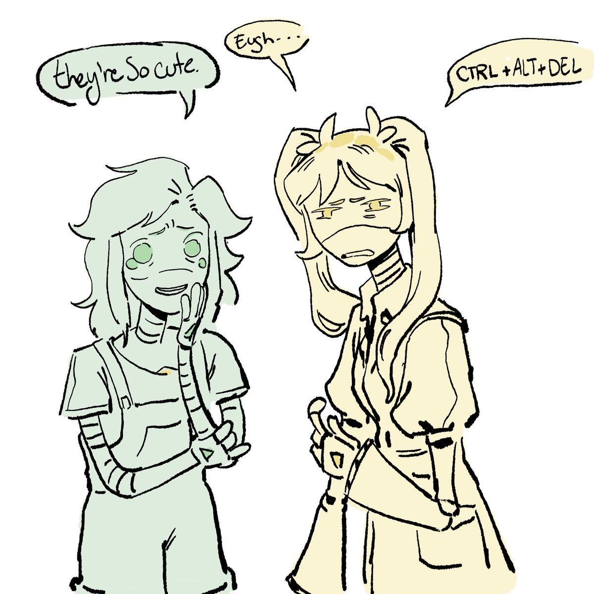Seraphont's tweet photo. bonus hehe, reaction to nuziv cuddles https://t.co/KjOTAxcJEX