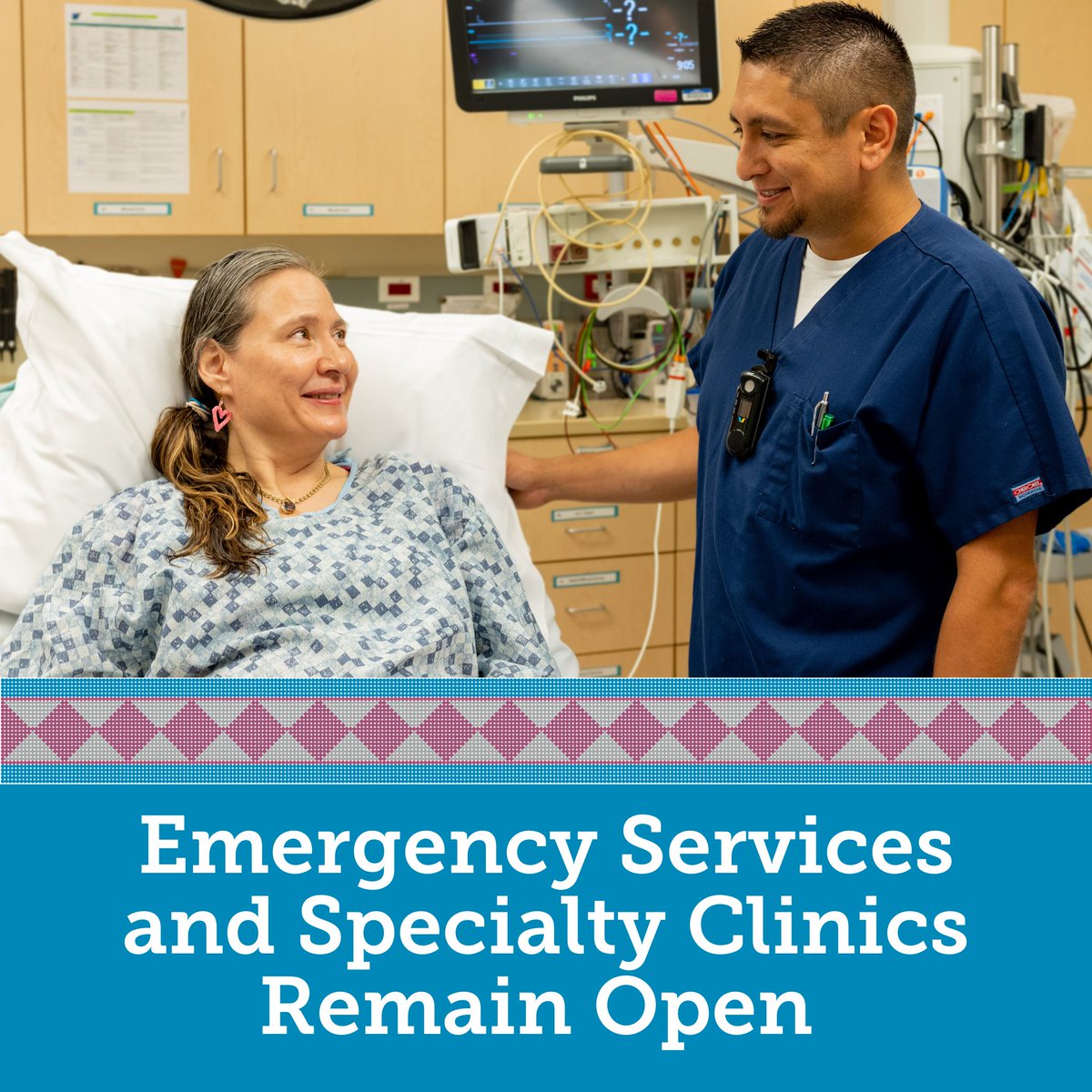 ANTHCtoday's tweet photo. ANTHC is among countless organizations experiencing operational challenges related to a global IT outage. While we have organized incident command to restore systems at ANMC and campus-wide, our emergency services and specialty clinics remain open. https://t.co/U0cFAwPg4g