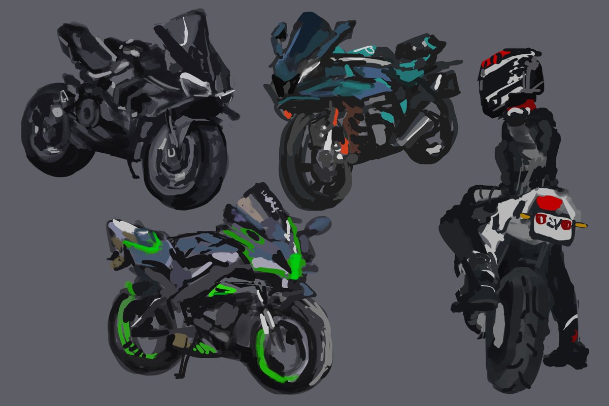 Yuzeiiyu's tweet photo. Motorcycle Studies :D
#study #art #drawing #digitalart #motorcycles #messy https://t.co/qNAJrE1lMG