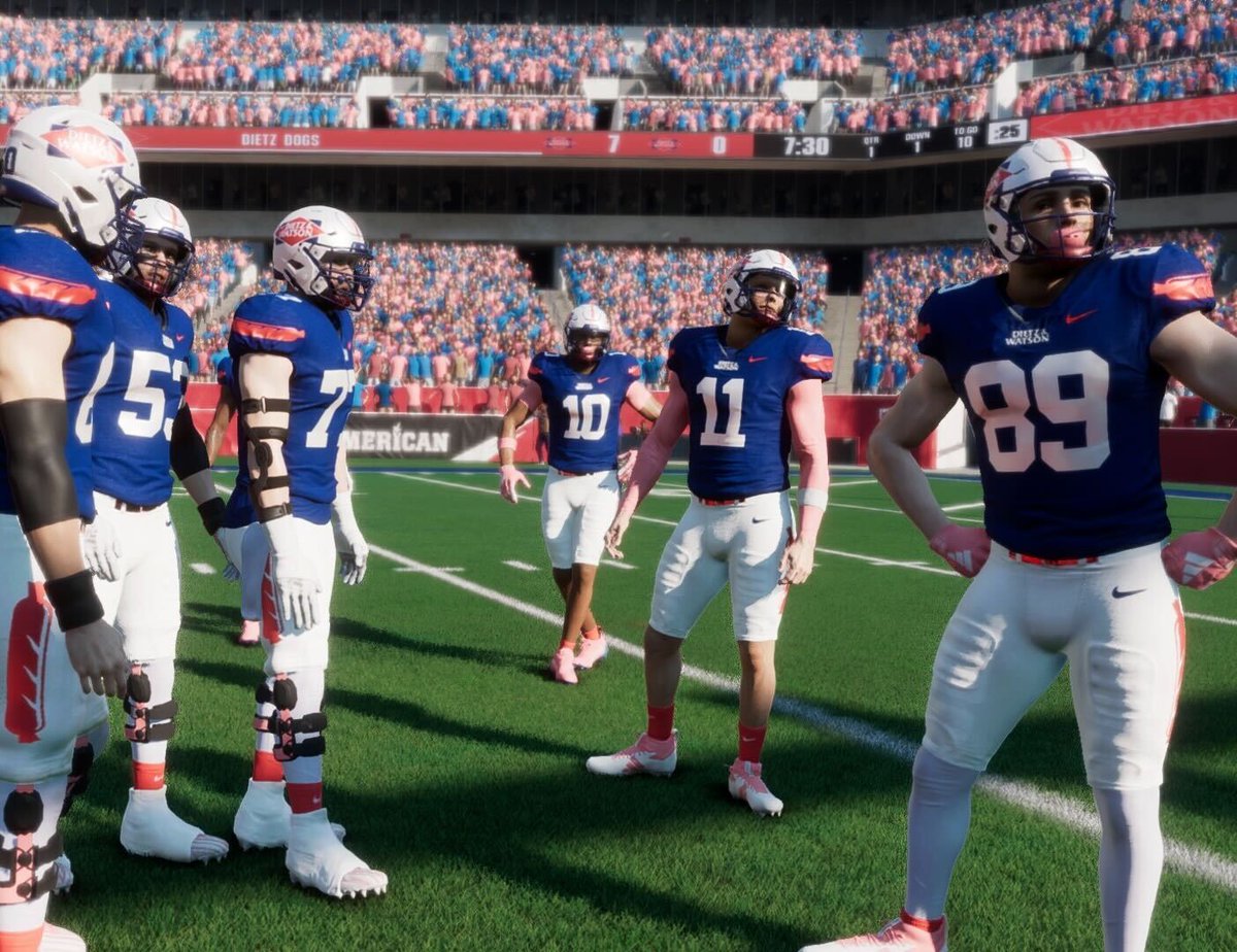 DietzandWatson's tweet photo. Who wants this smoke? Download the beefiest squad in #CFB25 now. https://t.co/v6R9DzsOwL