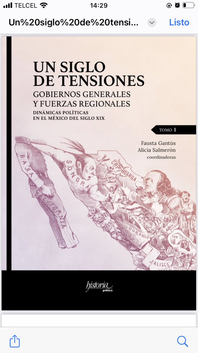 Descarga desde este link, de manera gratuita ñ, los dos tomos del libro colectivo “Un siglo de tensiones. Gobiernos generales y fuerzas regionales” 

mora.repositorioinstitucional.mx/jspui/handle/1…