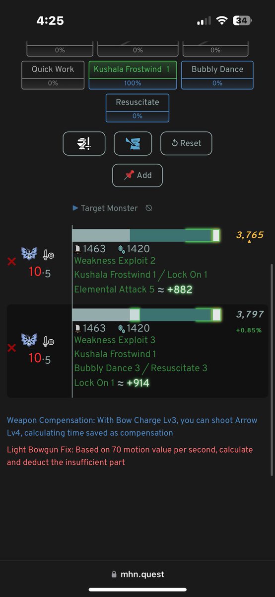 simbanino's tweet photo. This is why bubbly dance and resuscitate is a good combo. Not only is as good as elemental attack 5, but you also get the benefit of extra I-frames when you keep the bubbles. This set can be use for all elements which makes driftmelting a bit easier to accomplish. #mhnow #mhn https://t.co/pVmMu2Ifu3