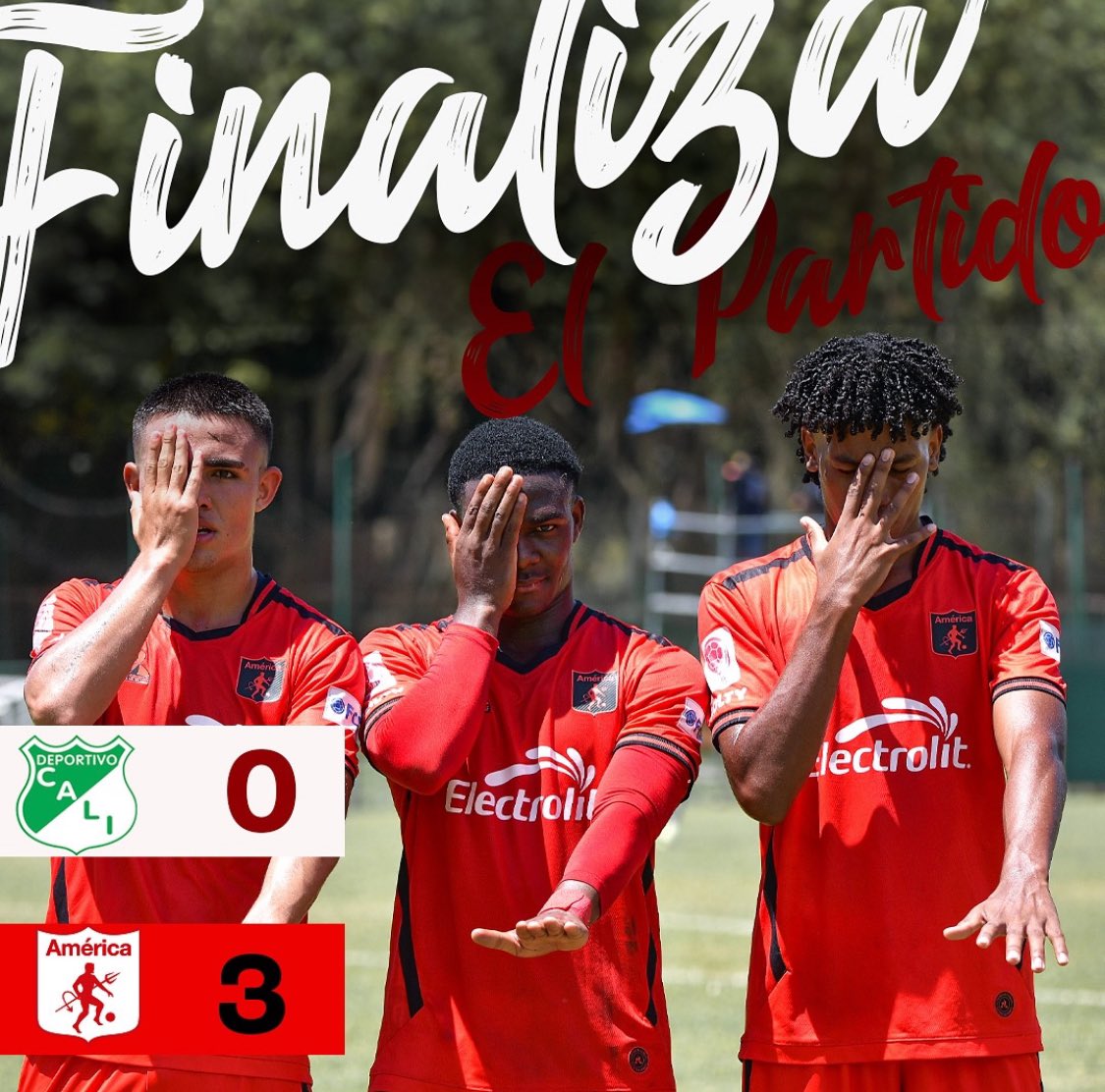 SamyStroh's tweet photo. @JaimeDinas @AmericadeCali ⚽️ Últimos 5 partidos vs Cali en Categorías de Formación… 4 victorias y 1 empate 👹 https://t.co/PSvRO0RPuK