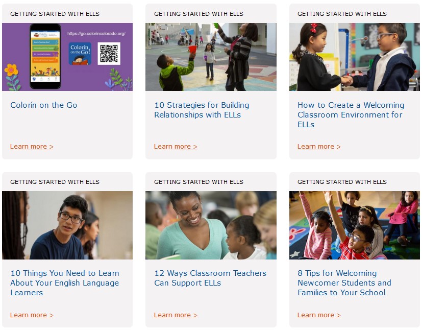 Supporting Newcomer Students: Resource Gallery | colorincolorado.org/ell-newcomer-r…