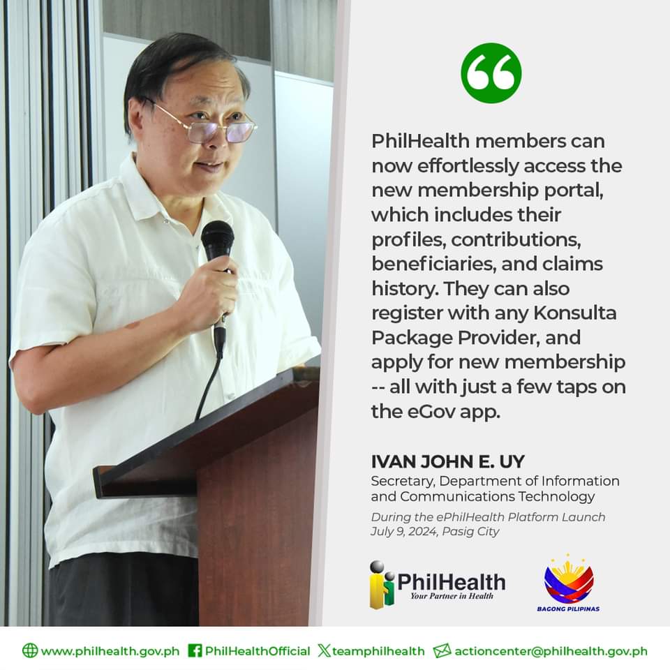 teamphilhealth's tweet image. With the help and support of the National Government and DICT nationwide digital transformation is within our reach. 

With the eGOVPH app, citizens are able to access PhilHealth&apos;s membership portal quickly and conveniently.

#eGovPHSuperApp