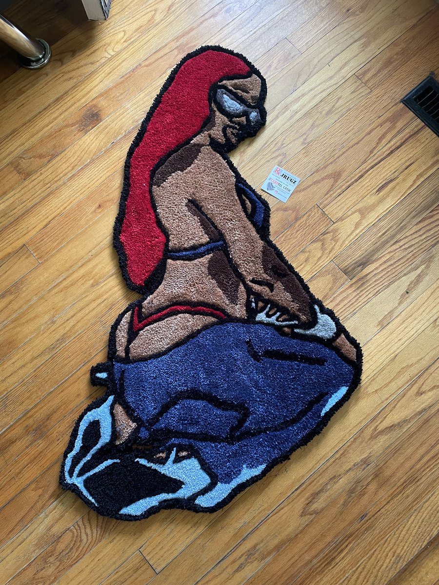 JadaaJuu's tweet photo. TWITTER HELP ME OUT‼️ I made a rug for @SexyyRed314_ ‼️ I'm going to her show Saturday (tomorrow ) and I want to personally give it to her ❤️ Yall @ her so she can see !! HELP MEEE 😭 @SexyyRed314_ https://t.co/lKztguSGn4
