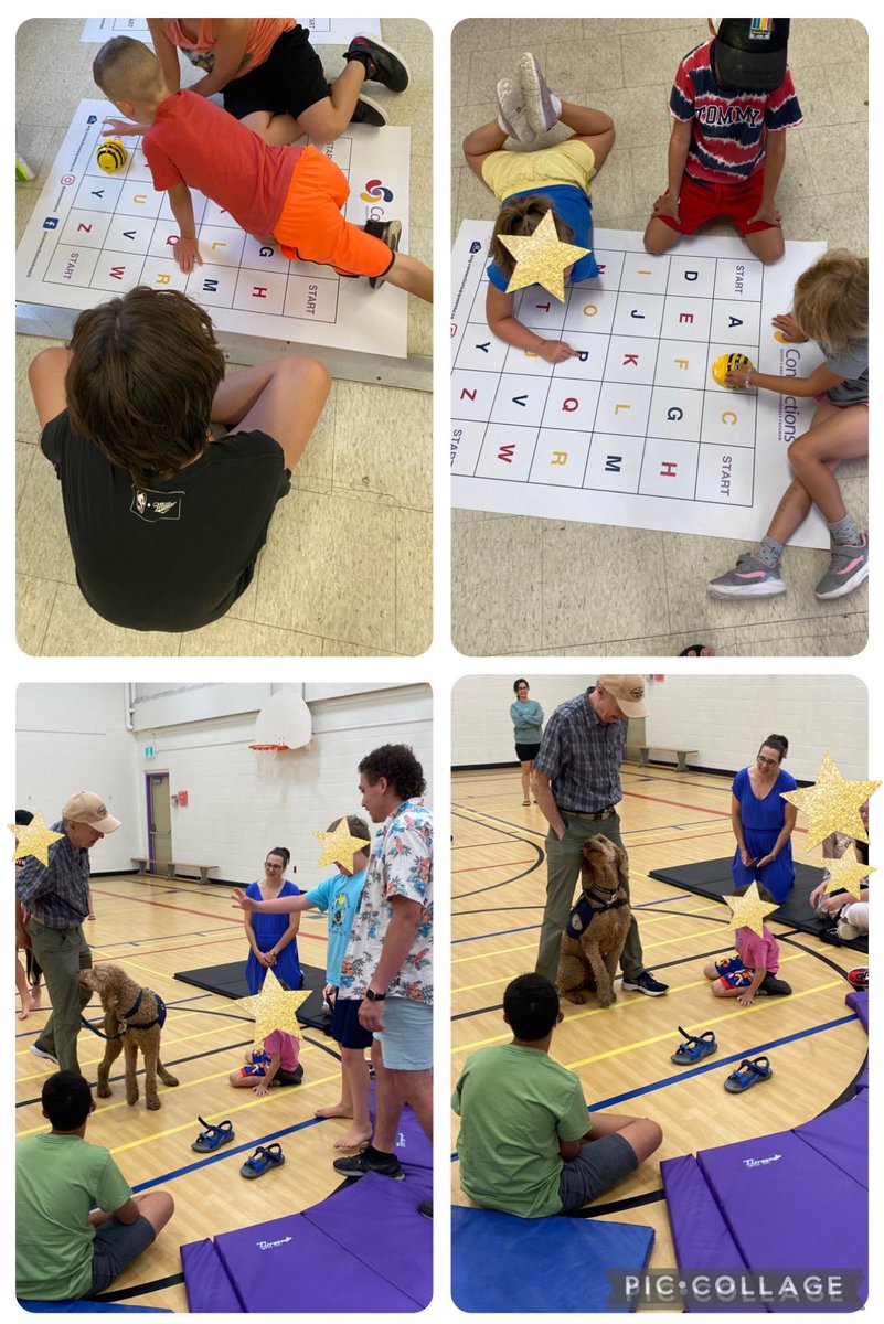 Thank you <a href="/quconnections/">Queen's Connections</a> for coming to all our <a href="/alcdsb/">ALCDSB</a> Summer Learning Gr 1/2 sites! Also thank you K4Paws for coming to our St Thomas More site. Lots of learning and we have 1 week left!