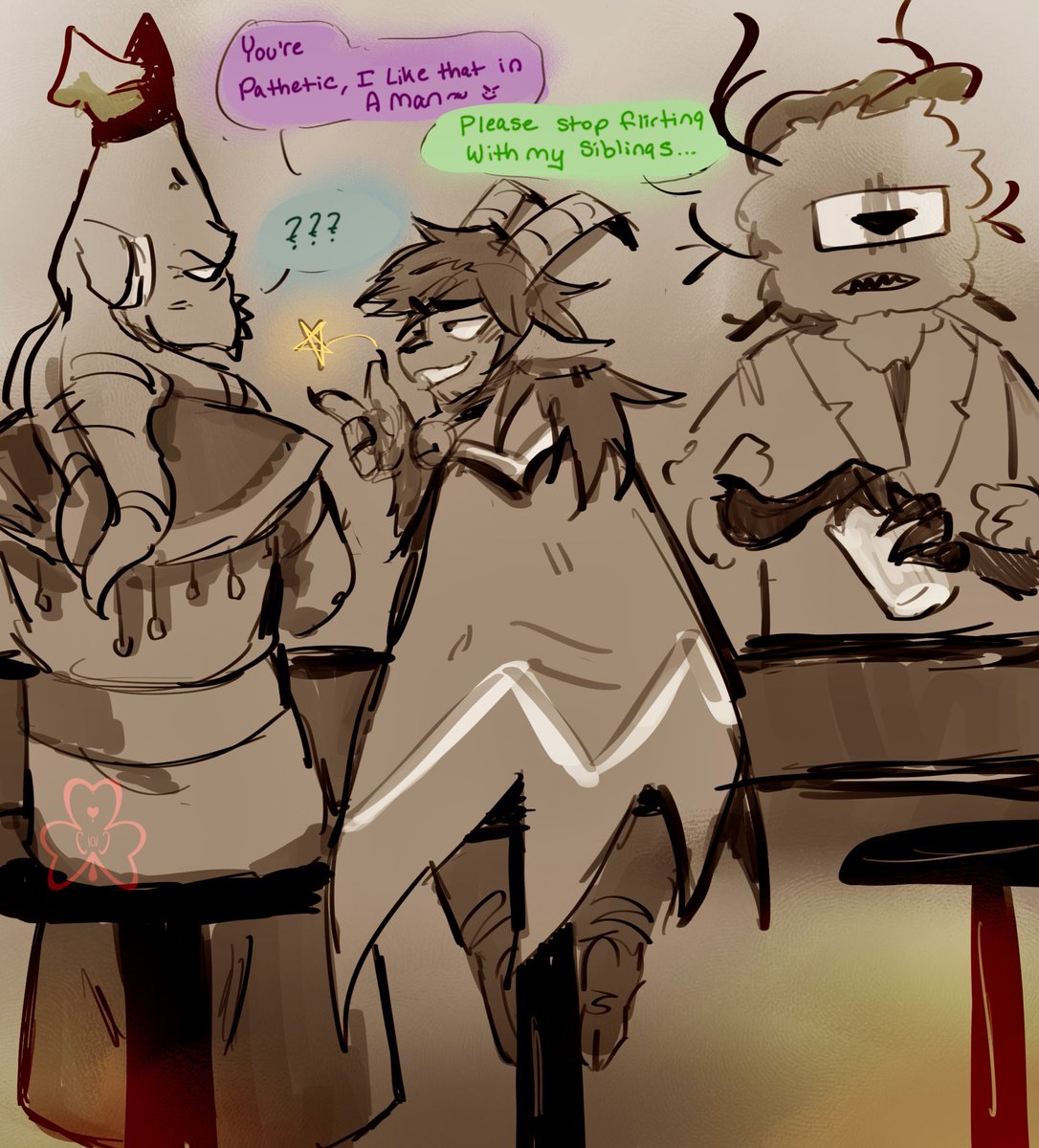 cloverccarmody's tweet photo. Doodles :) #cultofothelamb #cultofthelambfanart https://t.co/2AaW8POeB1