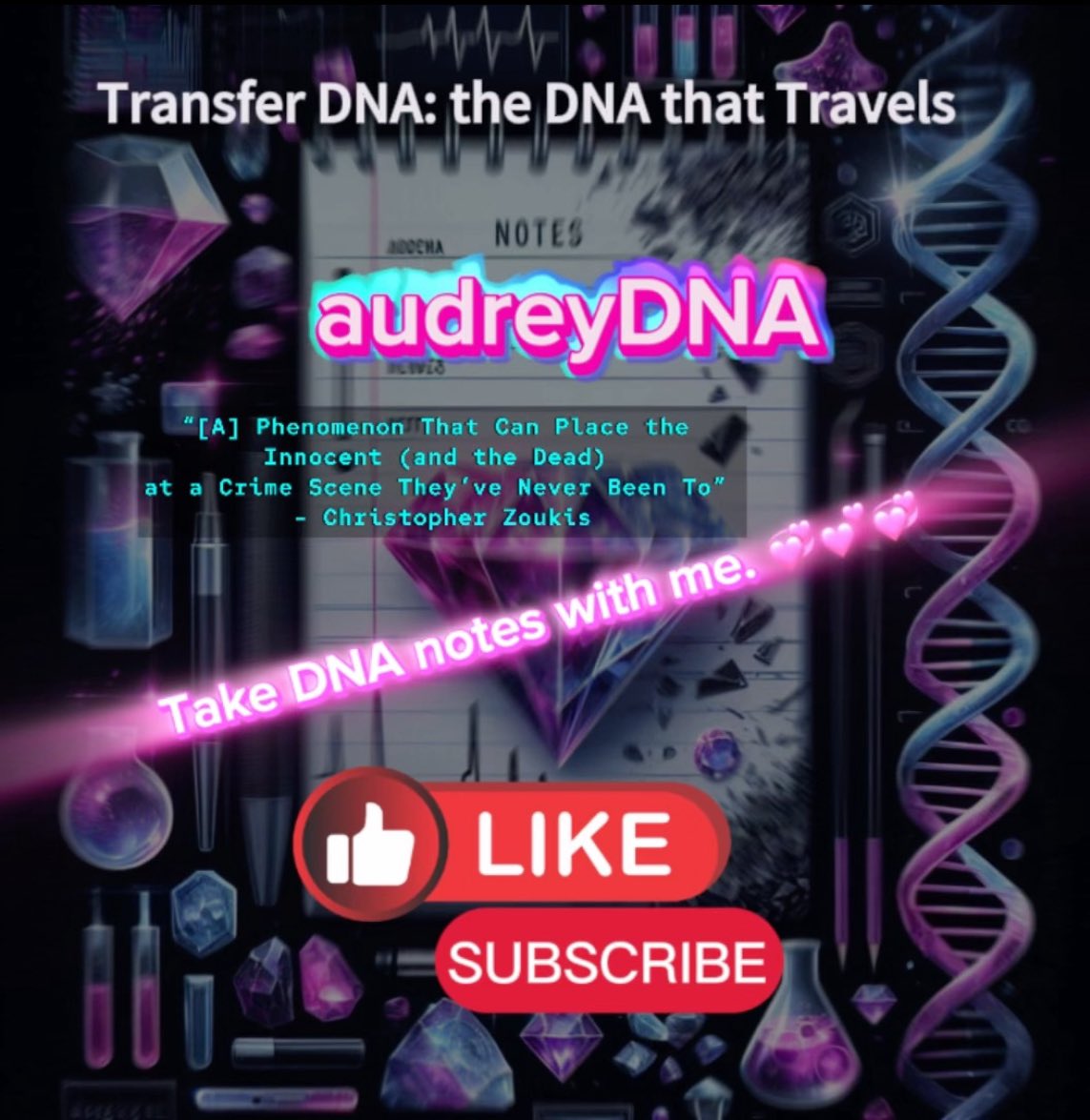 GlitchDNALab's tweet photo. Transfer DNA: The DNA that Travels https://t.co/ZtFLDBigUo via @YouTube

Audrey C’s video premier ⬆️

“[A] Phenomenon That Can Place the Innocent (and the Dead) at a Crime Scene They’ve Never Been To” - Christopher Zoukis

#DNA #TransferDNA #ForensicScience #TrueCrime #AudreyDNA https://t.co/zk8VdsqykG