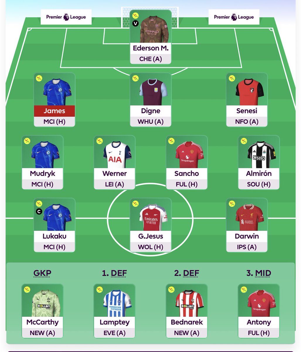 🚨 FPL TERRORISM draft 

You won’t find a worst one to take you straight to Guantanamo bay. 15 bonafide FPL mass terrorists. C rotation between Lukaku &amp; Darwin. Ederson in goal for 38 GWs of pain. Reece if fit is the best RB itw James. Bednarek, Senesi, Digne.

Terror everywhere.