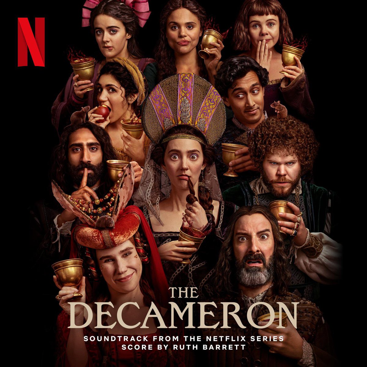 The Decameron soundtrack is out! Show starts next week… it’s a wild ride 🐀♥️🍷☠️ <a href="/netflix/">Netflix</a>