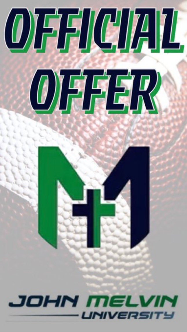 Blessed to receive my first offer from John Melvin university #agtg #goddid <a href="/coachjrc14/">James Carver</a> <a href="/CoachLambino/">Coach Lamb 🏁</a> <a href="/donlee9596/">Don A. Lee</a> <a href="/JohnMelvinU/">John_Melvin_University</a>