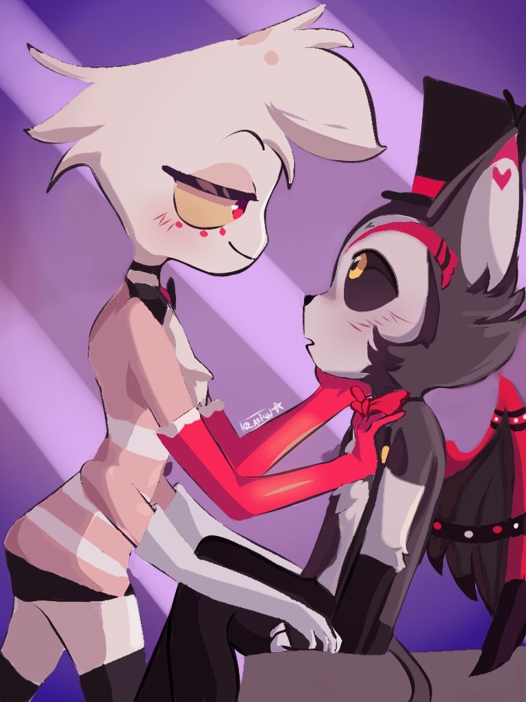 StockPuni's tweet photo. Un poco de huskerdust 🌸
#HazbinHotel #HazbinHotelFanart  #angeldustfanart #huskerdust #fanart #ArtistsOfTwitter https://t.co/oJHO0BQ2PL