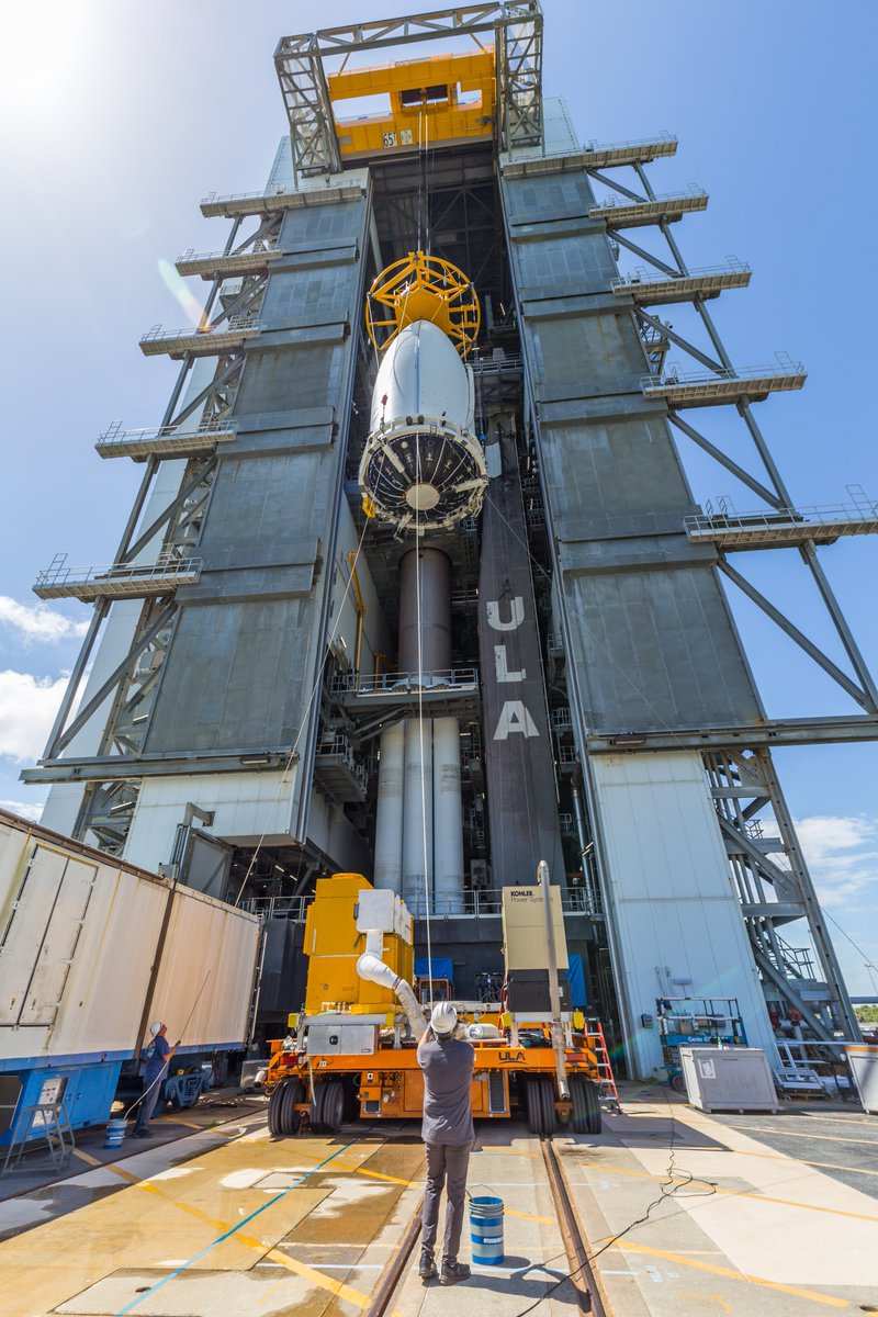 ulalaunch's tweet photo. United Launch Alliance is making final preparations for its 100th launch in service to U.S. national security. An #AtlasV 551 rocket will launch #USSF51 for @SpaceForceDOD and @USSF_SSC on July 30 from Cape Canaveral, FL.

Learn more in our blog: https://t.co/zgRSOdiAIQ https://t.co/JbXiFLWz4m