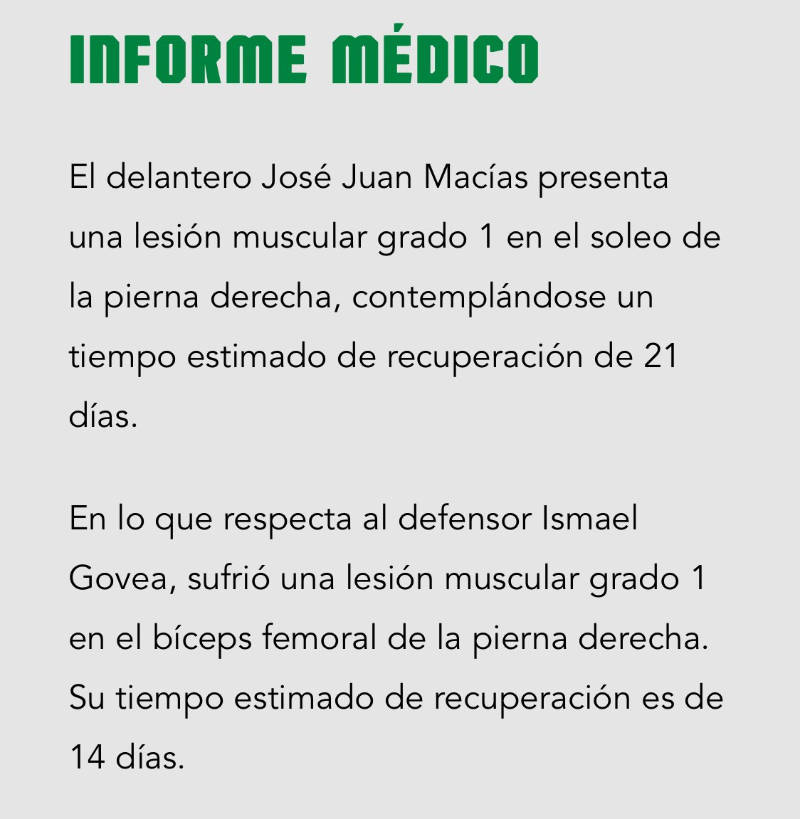 Somos_TR's tweet photo. ❌🚫 ¡BAJAS Y MÁS BAJAS! 🚨😩

@ClubSantos pierde por lesión a JJ Macías y a Ismael Govea. 

Ambos se pierden el duelo ante Tigres y el comienzo de la Leagues Cup. 👇 https://t.co/mWNoxZFuAx