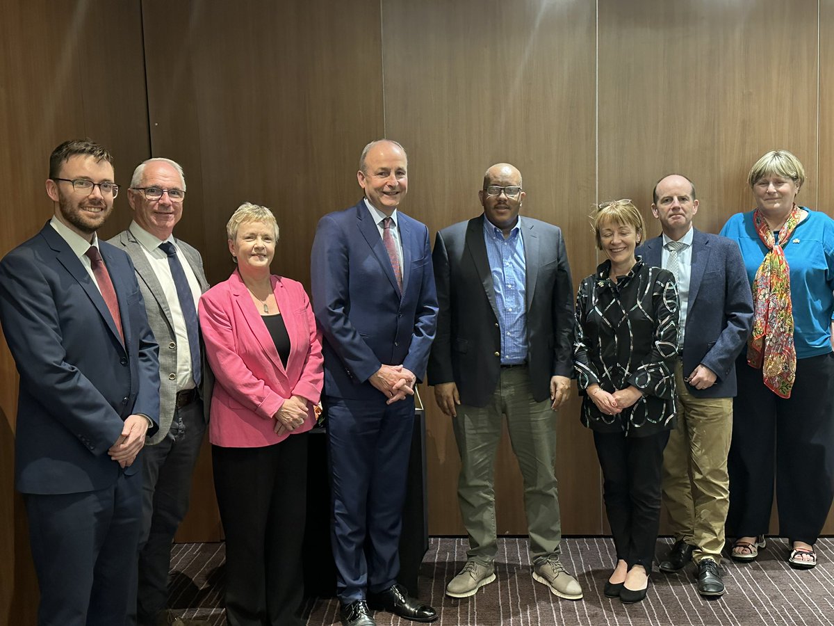 reda_getachew's tweet photo. I had a very constructive and productive meeting with DPM & FM of Ireland @MichealMartinTD this evening on a range of issues of far-reaching importance for Tigray. The implementation of the Pretoria Agreement, the challenges that we continue to face in our efforts to return IDPs & to restore constitutional status of Tigray, recovery and reconstruction efforts in the region as well as the further strengthening of Ireland’s support to various projects in Tigray, among other issues. @MichealMartinTD underscored his government’s commitment to further enhancing its engagement in the areas of development, human rights and international humanitarian law. He also expressed his country’s resolve to help the Region in the areas of health, education and good security. We also exchanged views on the multifaceted challenges facing our country & the whole region and possible ways of addressing these challenges. I took the opportunity to recognize and express gratitude to Ireland’s  unwavering stance on advocating the cause of Tigray during the devastating war on the Region. I also thanked the outgoing ambassador of Ireland to Ethiopia Ambassador Nichola Brennan of @IEAmbEthiopia for her exemplary work in helping out our people throughout her term.