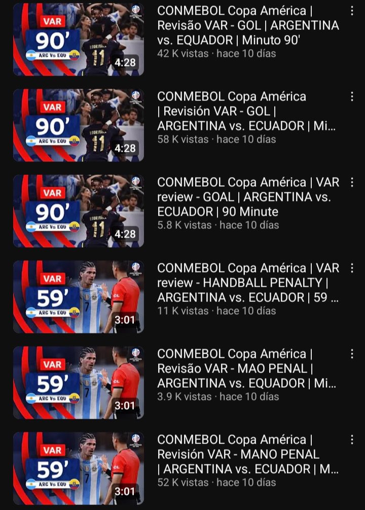 OutofcontextFPC's tweet photo. Los audios del VAR de todos los partidos de la Copa America del día después. Solo se les olvido la final https://t.co/KnhXUnuuSr