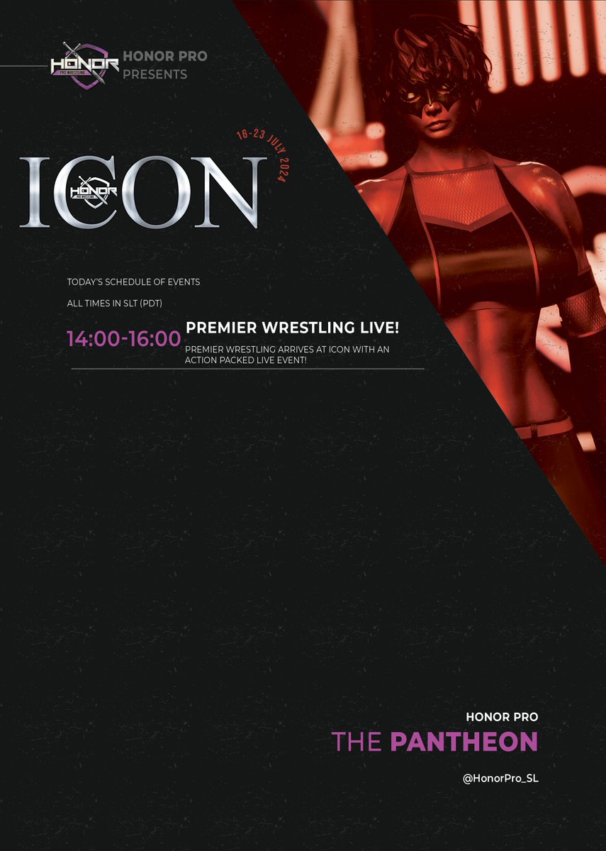 HONOR PRO WRESTLING IS PROUD TO HOST PREMIER WRESTLING

Show starts in just a few minutes, come support another great fed in our wrestling community

Follow Premier: premier-wrestling.com

maps.secondlife.com/secondlife/Ser…

Follow us: linktr.ee/honorprosl