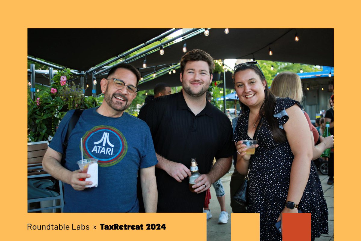 RoundtableLabs's tweet photo. Were you spotted by @EnyaSpicer at yesterday's Happy Hour, #TaxRetreat? πΈ
Check out the full Roundtable Labs x @TaxRetreat gallery here: https://t.co/oNcOt7mYLa
#RoundtableLabs #EventPhotos https://t.co/w118kJV0Rj