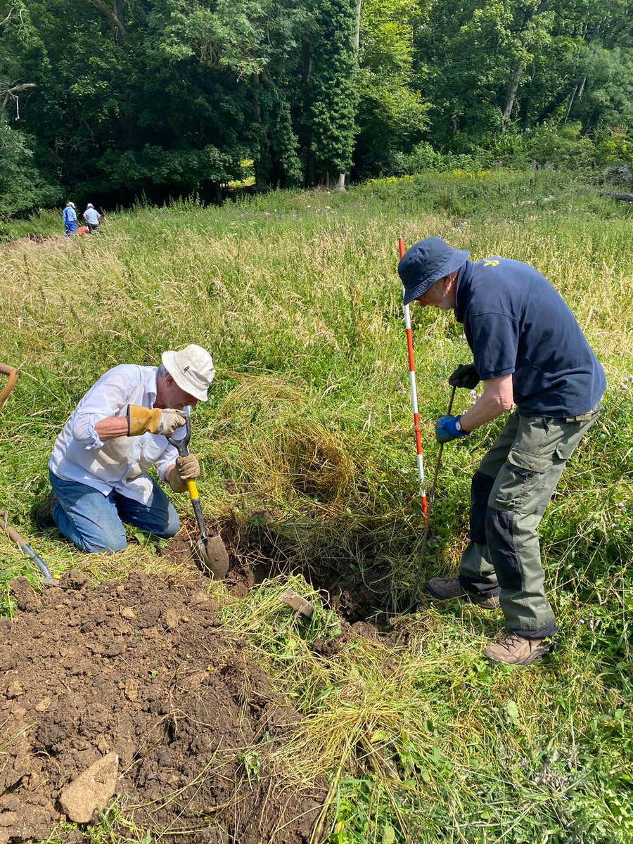 NTinBath's tweet photo. Halfway into the dig at Prior Park for the #FestivalOfArchaeology

A cascade, an active flow of water and the Bason revealing more of its past.

The team will return Monday. What will be uncovered next?

@BACAS_Online https://t.co/MvZN1cUhx9