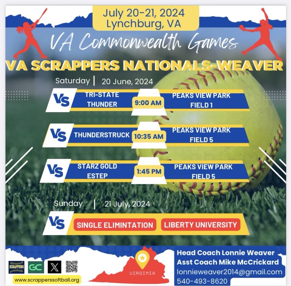 KRamrattan08's tweet photo. Heading to Lynchburg for the VA Commonwealth Games this weekend @Vascrappers @brookeweaver08 @AddisonBond00
@MadysenMcC @memegutierrez19 @Lillyg_2027 
@AlisonHodges85 @rileyeades5 @Ciara20_ 
@kimber82067 @kamariholland @CoachDot_LU @SamiFagan @jjpower19 @jmrw20 @GW_Softball https://t.co/XU6LLWK3Px