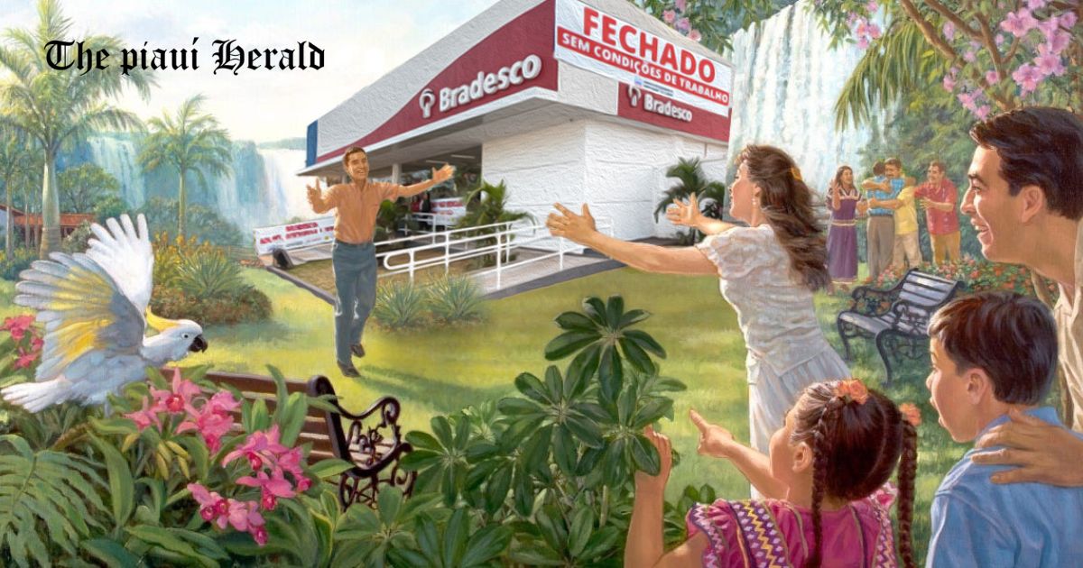 revistapiaui's tweet photo. [The piauí Herald] Após tirar três bancos do ar, apagão cibernético só precisa atingir mais 97 para Brasil chegar à prosperidade.
Leia: https://t.co/wZOA0r2ivb https://t.co/hU43tHMR7b