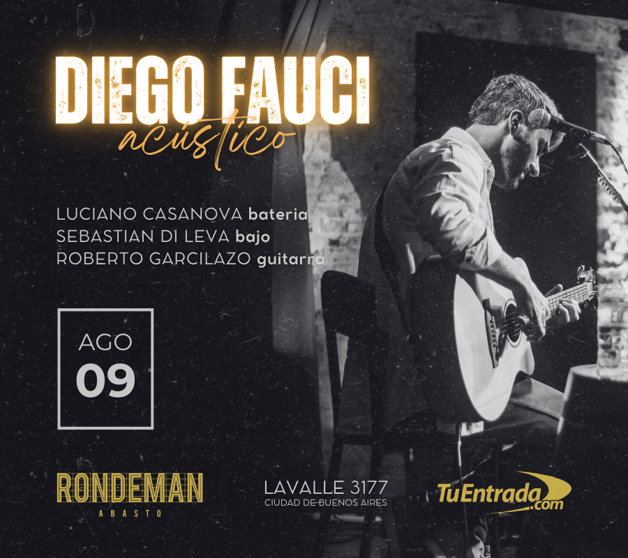 diegofauci's tweet photo. 📅 Viernes 9 de agosto
⏰ 21:00 (Puntual)
📍 Rondeman Abasto (Lavalle 3177)
🎟️ https://t.co/CHbyHyD01A https://t.co/ozKFJ9SGAj