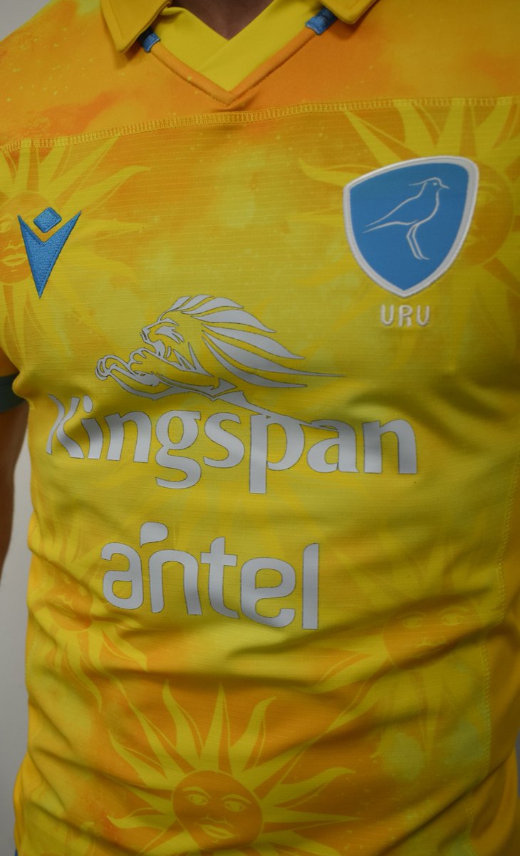 AgustinBasso_'s tweet image. #Rugby | Ante Los Pumas en Maldonado, Los @TerosXV 🇺🇾 estrenarán este sábado su nueva camiseta de alternativa de @MacronSports. 

#Uruguay vuelve a apostar por su segunda indumentaria en tonos amarillos y celestes, al igual que en la #RWC2023.