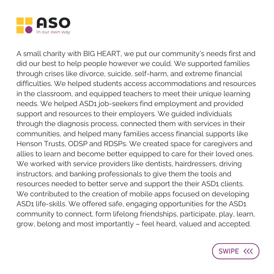 ASO (formerly Aspergers Society of Ontario) tweet media