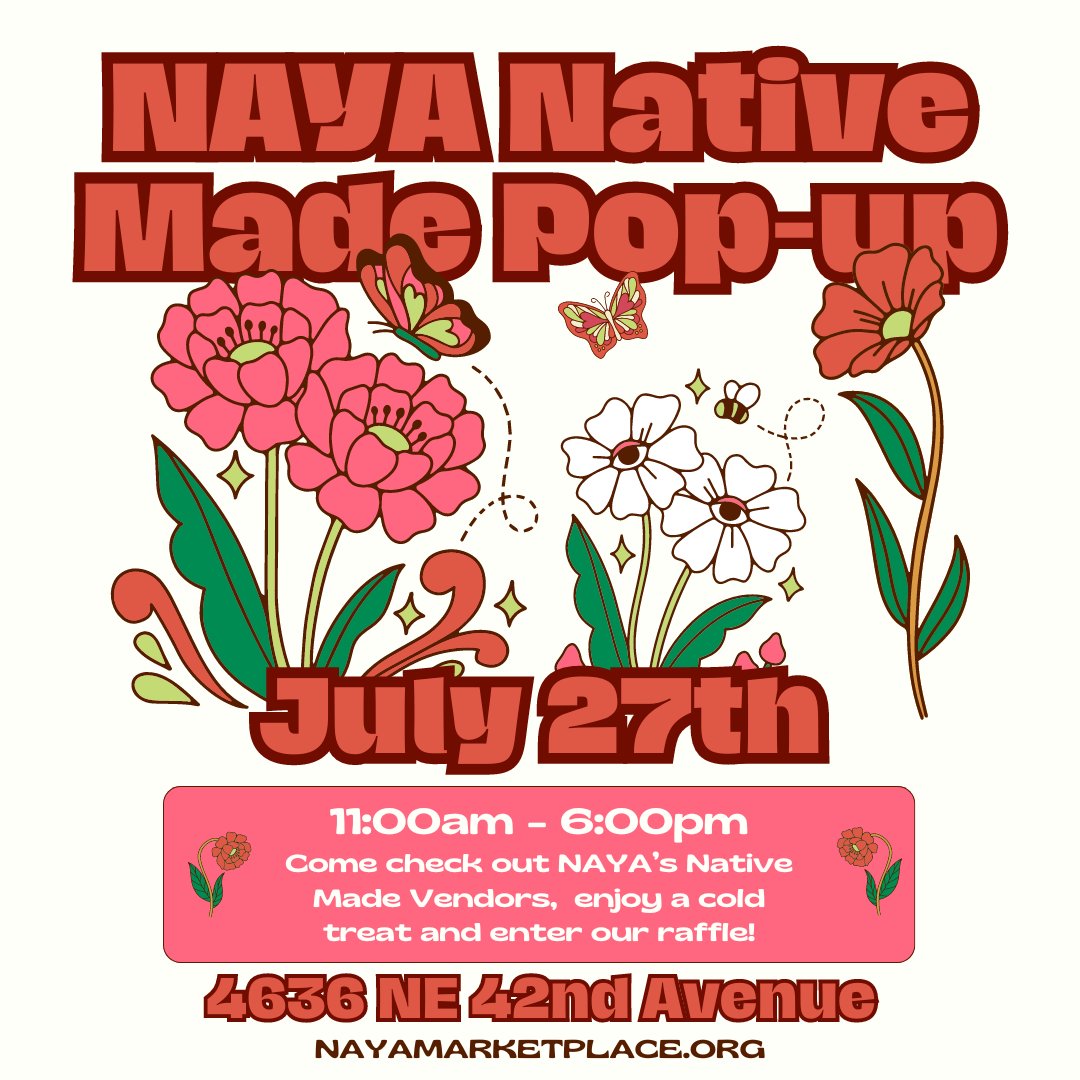 NAYAFam's tweet image. 🌿✨Join us next Saturday, July 27, for a special Pop-Up featuring talented Indigenous artisans showcasing their unique creations. Don’t miss this opportunity to support local talent and explore beautiful handmade treasures! #IndigenousArtisans #SupportLocal #PopUpEvent