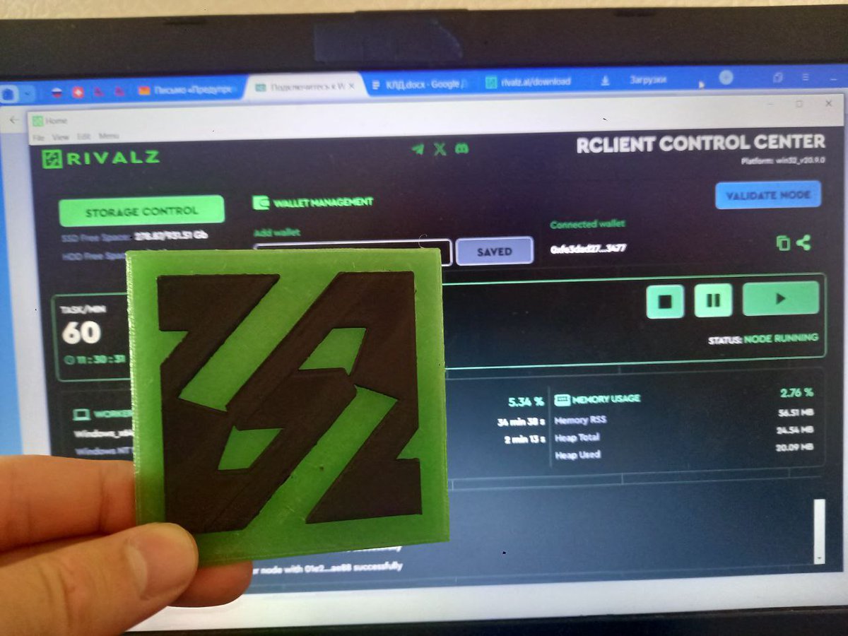 SungivenB's tweet photo. Hello everyone, today I printed out an anti-sibil badge in the @Rivalz_AI😂👀!  Whoever needs it, write to me, we will agree🤫! I like this project. AI is the future, and Rivalz is creating the platform for this future not only within the crypto community, but also in the web2. https://t.co/FgHlWAaUiE