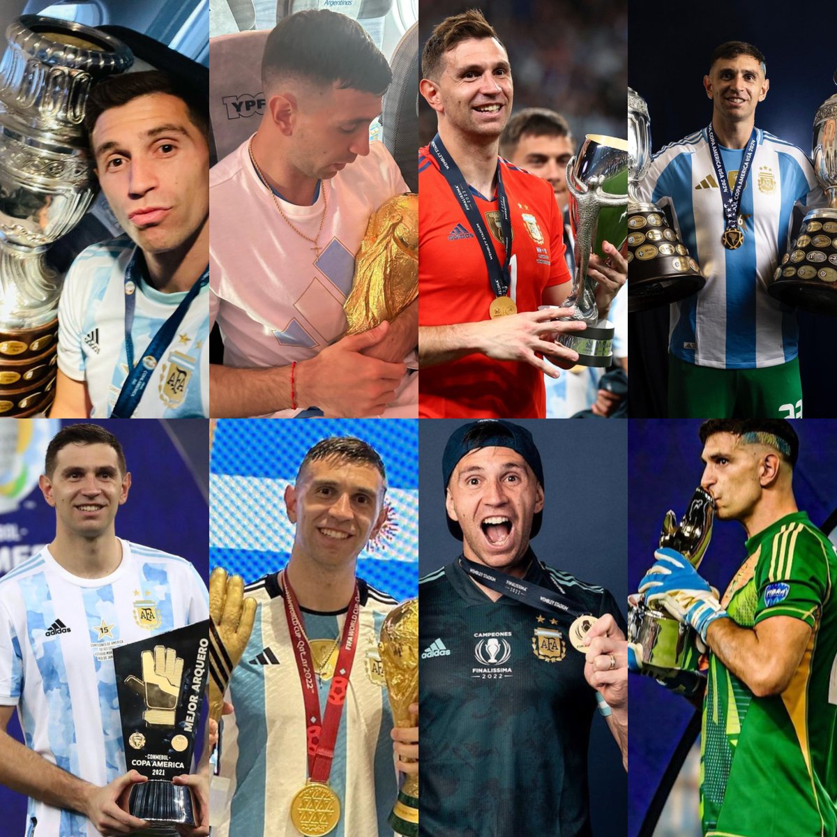 Es campeón del mundo, bicampeón de América y campeón de la Copa de Campeones. Tiene más títulos (4) que años (3) siendo titular con la Selección Argentina. Suma más trofeos (4) que derrotas (2) en el plano internacional. Ha ganado El Guante de Oro en todos sus torneos a nivel