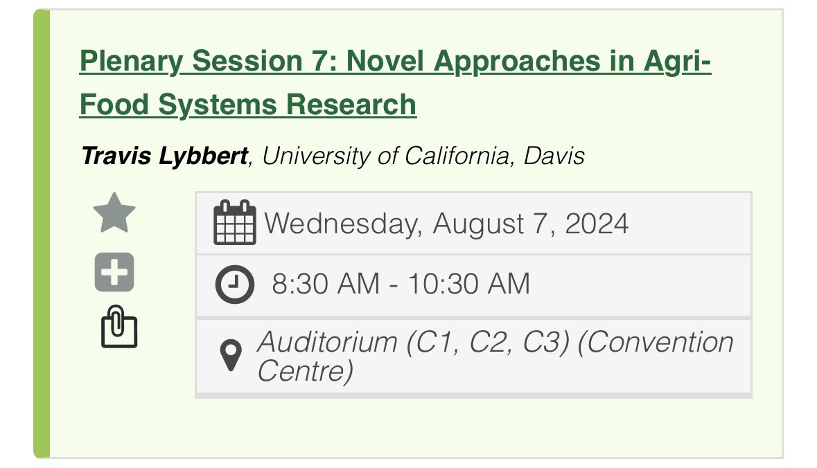 𝙳𝚊𝚟𝚒𝚍 𝚆𝚞𝚎𝚙𝚙𝚎𝚛 (@davidwuepper) on Twitter photo Very much looking forward to the #ICAE24 in New Delhi and particularly to this plenary session moderated by <a href="/TravisLybbert/">Travis Lybbert</a> on methodological advances in agricultural economics👇 Very much looking forward to the #ICAE24 in New Delhi and particularly to this plenary session moderated by <a href="/TravisLybbert/">Travis Lybbert</a> on methodological advances in agricultural economics👇