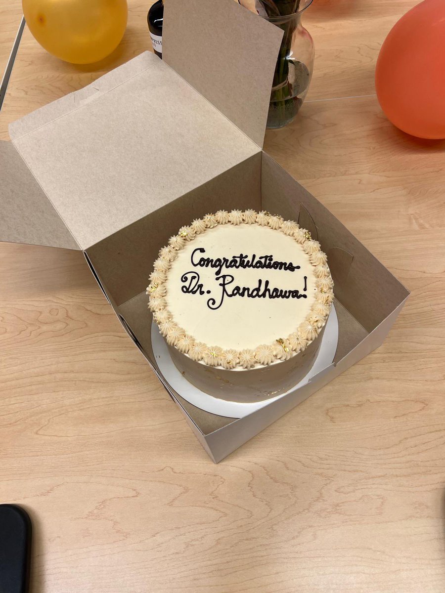 parmissaran's tweet photo. I defended my PhD last week and want to thank all my friends and family who made the day so special &amp; for all the love and support over the years. Had the best time in the Ramogida group! I really enjoyed all the research I had the opportunity to do in the nuclear medicine field. https://t.co/MMAsx2vQp5