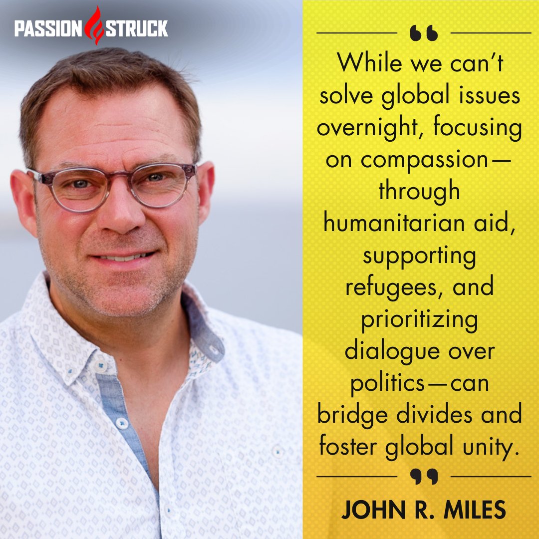 "While we can't solve global issues overnight, focusing on compassion can bridge divides and foster global unity."