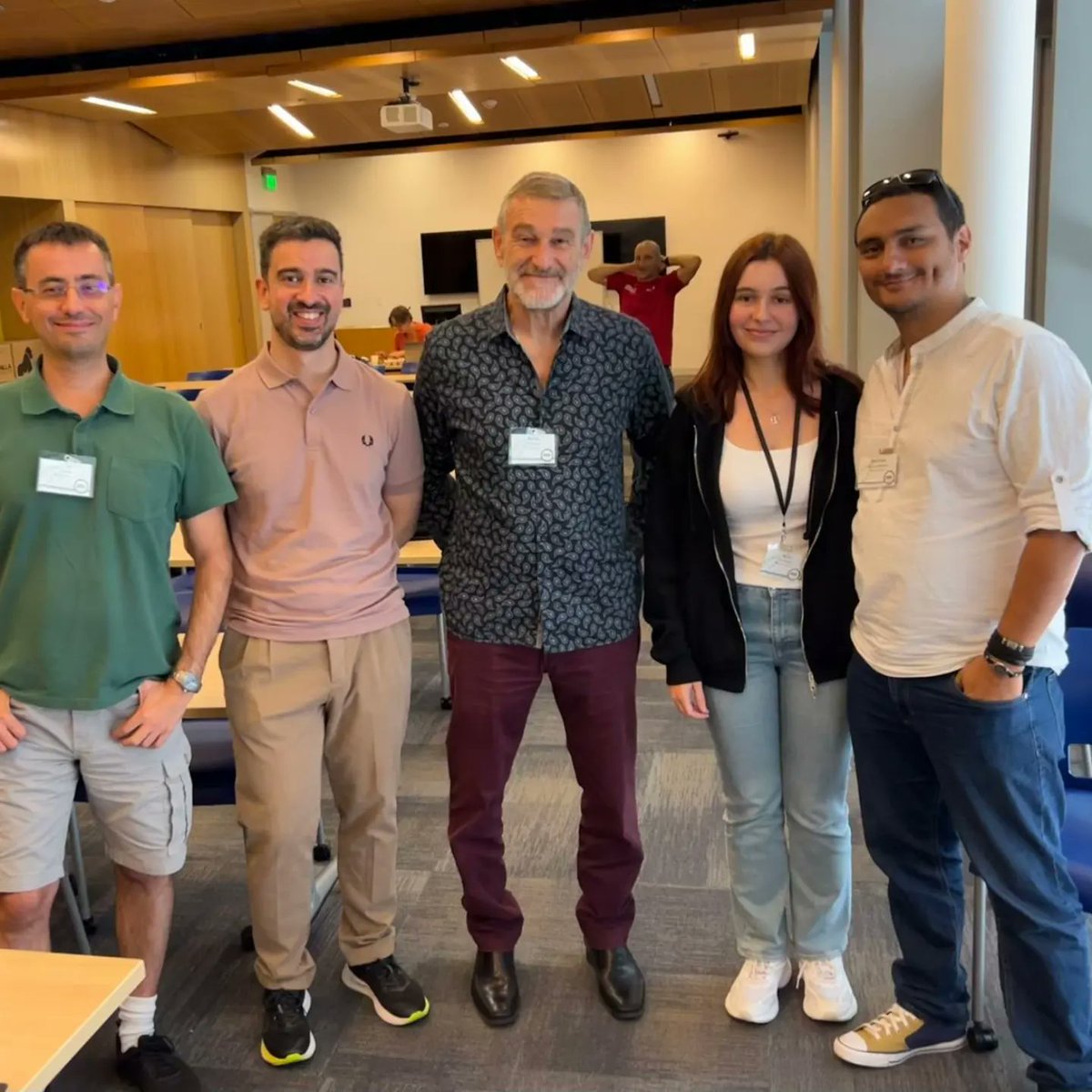 BilkentCompGen's tweet image. We are at the @UCLA_CGSI. Can presented @ProjectBioPIM, and Klea presented her project. We also met the leaders in bioinformatics, and one of our alumni, @mealser.