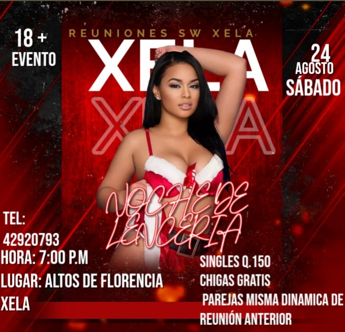 Jose78574727's tweet photo. Buenas tardes 24 de agosto nueva reunión swinger en xela más información inbox https://t.co/IkgxmEfjqD