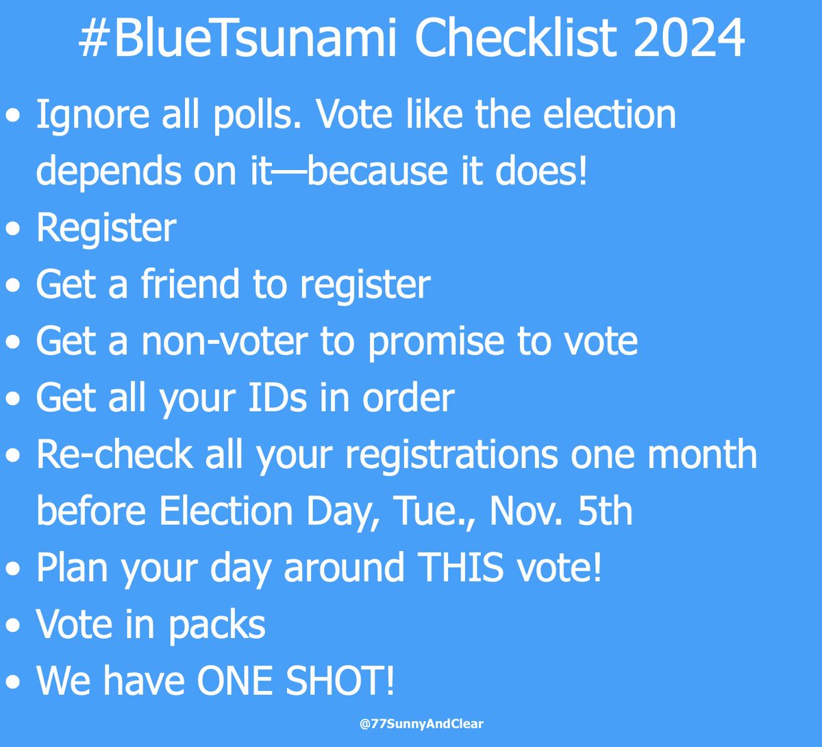 2016:  "But her emails"

2024:  "But his debate"

Don't let 2016 happen again. 

Biden and Harris is the way🛡️Stay unified-blue and do your one job come November.🗳️ #VoteBlueDownBallot